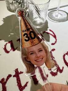 Agitadores de bebida de cumpleaños, decoraciones de cumpleaños, agitadores personalizados, agitadores de bebidas con foto personalizada, agitadores de cóctel como regalo de 15 cm de largo, multifuncional, colorido, moderno, personalizado, único, regalos ideales para él, regalos ideales para ella, novio, papá, novia, mamá, familia, amigos, salón de té, hogar, jardín, oficina, para aniversarios, para el Día de San Valentín, para el Día de la Madre, para cumpleaños, para el Día del Padre, para graduación, para bodas, para inauguración de la casa - Multicolor - Ver 4