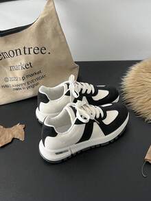 New Minimalist Lace-Up White Sneakers, Fashion Casual Sports Shoes, Popular Shoes, Soft Bottom Lightweight Comfortable Breathable Running Shoes, Versatile Women Shoes