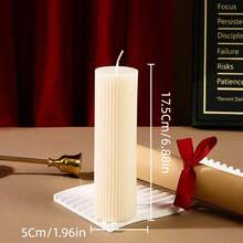 Velas perfumadas de lujo y vintage francesas en formato cilíndrico - Velas aromáticas sin humo para decoración del hogar, bodas, decoración de bodas, fiestas y ambiente romántico | Props fotográficos, ideas de regalo, velas premium de soja