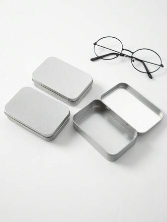 1pc Vintage Tin Storage Box, Retro Hinged Mini Tin Box, Small Candy Box, Portable Tin Can Box, Back To School, Outdoor Travel Supplies, Home Organization And Storage