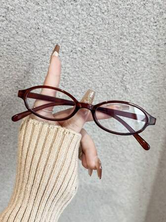 Anime-Style Petite Frame Gradient Lens Glasses, Lightweight, Portable, Comfortable, Fashion & Elegant For Women (Size Runs Small)