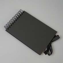 1pc 60 Pages (30 Sheets) Scrapbook Album, Kraft Paper Scrapbook For Wedding Guest Book And Anniversary, Family DIY Scrapbooking - For Craft Paper DIY, Christmas Gift (Black/White) (Small Size)