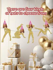 7pcs/14pcs/21pcs Customized Photo Birthday Banner - Personalized Portrait Banner, Suitable For Any Age, Multi-Functional Mildew-Proof Reusable Party Decoration, Customizable Photos And Text - Multicolor - View 5