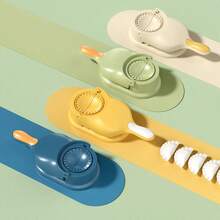 二合一聚丙烯简易饺子模具 - 手动DIY压模，轻松制作完美饺子和玉米饼，是节日和家庭聚会的理想之选 - 彩色 - 查看 5