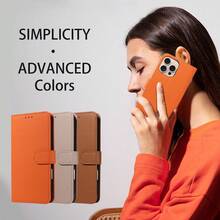 1pc Litchi Texture Flip Protective Card Holder Phone Case, Anti-Scratch, Compatible With Apple17 Pro Max/17 Pro/17/Air/16 Pro Max/16/15/14/1ung Series A16