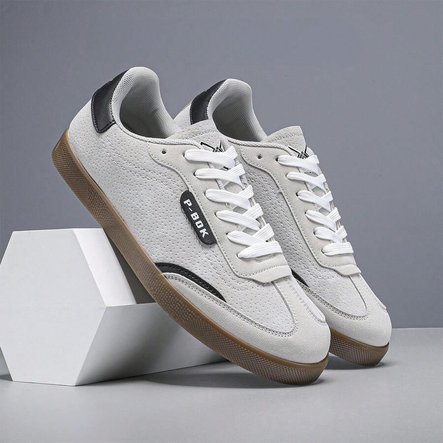 El toque moderno para tus outfits casuales, tenis para hombre, uso cómodo y versátil - Gris - Ver 1