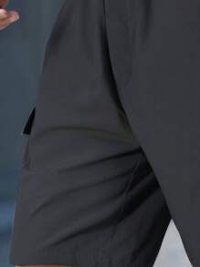 Pantalon cargo multi-poches pour hommes 2025, Short cargo de couleur unie multi-poches à la mode