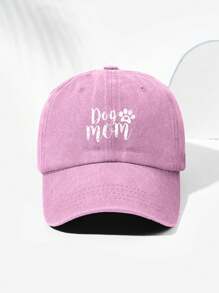 1 Stück unisex Hunde Pfote & Mutter Muster Vintage Baseball Kappe, personalisiertes minimalistisches Design geeignet für Outdoor Sport, Wandern, Lässig Tragen, verstellbare Größe, Mode & vielseitig