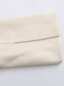 Relaxed Fit Solid Color Blazer, Suitable For Spring, Autumn And Summer