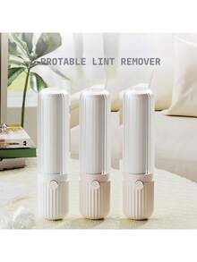 1pc Portable High-Grade ABS Material Mini Lint Remover In Cream & Contrast Color, Reusable T-Shape Fabric Clothes Cream & Contrast Color, Reusable T-Shape Fabric Cloth…Pet Hair Remover, Daily Universal Pet Supplies - Multicolor - View 1