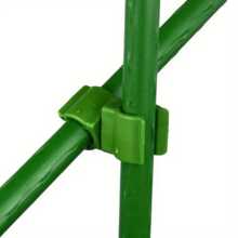 20pcs Green Plant Support Trellises, 10pcs Trellis + 10pcs Accessories, Plastic With Garden Fence System, Connectors And Rods For Tomato, Cucumber, Grape, Enhances Stability Of Yard Planting