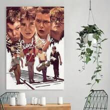 Framed Room Decor  Stand By Me Vintage Movie Poster Canvas Art Print, " Square , Waterproof High-Quality Wall Decor For Living Room, Bedroom, Home Office
