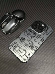 1 pieza Funda de teléfono personalizada con diseño de coche de carreras, a prueba de caídas, compatible con iPhone 11 12 13 14 11 Pro Max 12 Pro Max 13 Pro Max 14 Pro Max XR 15 15 Pro 15 Pro Max, Galaxy A05/A15/A25/A35/A53/A54/A55/S23/S24, resistente al agua, a los golpes y a los arañazos