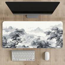 Big Art Mousepad White Black Desk Protector Pad On The Table Pads Computer Mat Xxl Mouse Pad Extended Pad Deskmat Office Carpet