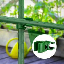20pcs Green Plant Support Trellises, 10pcs Trellis + 10pcs Accessories, Plastic With Garden Fence System, Connectors And Rods For Tomato, Cucumber, Grape, Enhances Stability Of Yard Planting
