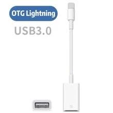 OTG Lightning Adaptador Lightning a USB 3.0, Adaptador de USB para iPhone/iPad - Blanco - Ver 2