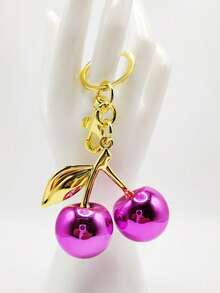 Llavero de cereza, colgante de fruta para decorar bolsos, mochilas, estilo coreano, accesorio de moda, regalo para mujeres, accesorios para el coche, gótico lindo, accesorios de Halloween, accesorios del Día del Maestro, cordones de identificación, accesorios para el coche, adornos para bolsos, regalos de Navidad, ideas de regalo para amigas y hermanas