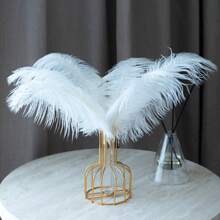3pcs 30-35cm Vintage Style Artificial Feathers, Multi-Color Options, Faux Fur Decorative Feathers For Home, Wedding And Photo Shooting,Fall Decor,Autumn