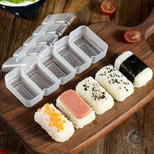 1 Set Easy Grip Rice Ball Mold & 5-In-1 Sushi Mold - Plastic Cooking Maker For Perfect Shapes, Ideal For Bento Boxes & DIY Sushi Nights, Sushi Making Kit Suit For Daily & Party Use - Multicolor - View 5