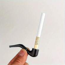 3pcs Mini Blue & White Smoking Pipes - Fashionable Plastic Filter, Suitable For Men's Fashion Accessories, Lightweight Design, Great For Casual Or Creative Smoking Set, Smokers Accessories