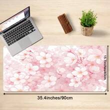 Cute Pink Sakura Mouse Pad, Floral Flowers Mouse Pad, Cherry Blossom Mousepad, Aesthetic Desk Decor, Anti Slip Rubber Base Mice Pad For Computer Office Girl