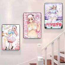 1 件流行超级索尼子漫画经典动漫墙面艺术海报家居客厅卧室酒吧美学装饰无框架 - 彩色 - 查看 6