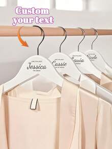 Custom Bridal Hanger With Name, Wedding Hanger, Custom Engagement Gifts, Wedding Dress Hanger, Maid Of Honor Gift, Unique Bride Gift Personalized Groomsman Hangers , Custom Name Engraved Wooden Hanger,Best Man Gifts, Groomsman Proposal,Wedding Hangers - Multicolor - View 6