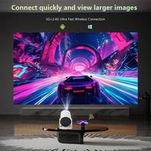 The Newly Upgraded HD Smart Projector In 2025 Features 4K Decoding And 1080P Output. Equipped With The Android 11 System, It Offers Extremely Convenient Wireless Screen Projection, Making It Suitable For Home Theaters, Outdoor Camping, And Business Offices. It Supports WiFi And Bluetooth Connections, Has A 180° Rotating Stand, And With Its Ultra-Wide Color Gamut, It Presents Vivid And Realistic Colors, Delivering A 4K High-Definition Picture Quality. Projector Screen Proyector Cine En Casa Projector For Room Teatro En Casa Tv Projector