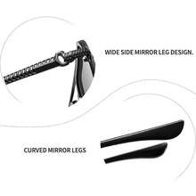 1 件装金属朋克经典超大飞行员镜框时尚眼镜适合节日礼物户外旅行露营沙滩配饰 - 灰色 - 查看 8