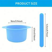 Silicone Wax Warmer Liner, Non-Stick Wax Bowl Silicone Replacement Liner For Reusable Wax Melting Heater, With Silicone Spatula For Waxing - Multicolor - View 5