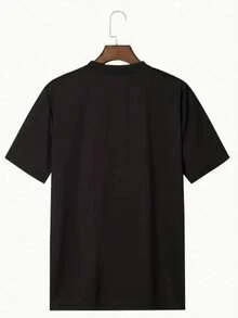 1 Pcs Summer T Shirts,Black Top - Black - View 2