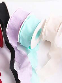 1 Roll /10 Yards 0.98in Bubble Pleated Ribbon, Handmade Edge Ribbon, Fresh Flower Bouquet Ribbon, Decorative Gift Box Ribbon, Diy Wrapped Fishtail Ribbon, Gift Wrap, Decoration