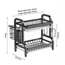 1 件厨房收纳架、台面碗碟沥水架、餐具架 - 彩色 - 查看 8