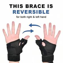 1 pieza Férula de pulgar flexible, soporte para la muñeca, adecuado para la mano izquierda y derecha, accesorios de bandas para muñeca de gimnasio - Multicolor - Ver 6