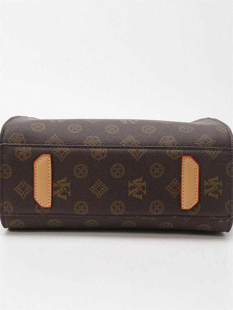 Clover Crossbody Bag, Fashion Women Shoulder Bag, Pillow Style Casual Messenger Bag For Shopping & Everyday Use By Young Girls , Bags Ladies Elegant , Valentine's Day, Bags Ladies Elegant - Coffee Brown - View 6