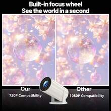 XBJ The Newly Upgraded Portable High-Definition Projector In 2025. This New Type Of Smart Projector Is Equipped With The Android 11.0 System, Has A Brightness Of 2000 ANSI Lumens, Supports WiFi6 And Dual-Band WiFi, Features A Projection Resolution Of 1280*720p, And Can Perform 4K Manual Correction. It Is The Preferred Device For Office Projections, Outdoor Camping, And Home Theaters.