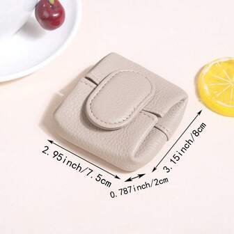 Fashionable PU Button Open Multifunctional Mini Women Coin Purse Portable For Women Wallet Mini Wallet Purse Wallet Coin Wallet