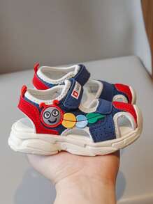 1 Pair Fashion Hollow Vamp Caterpillar Cartoon Kids Sports Sandals Non-Slip Soft Bottom Shoes, Suitable For Summer