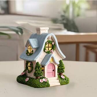 1 件树脂房屋形状香薰扩散器，带镊子，不含香珠，适合家居装饰、卧室、客厅、办公室等房屋设计，盒装