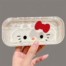 Estuche para gafas estilo anime de Hello Kitty "Encantador guardián" - Protección y almacenamiento de gafas adorable y de moda, opción de regalo perfecta para revelación de sexo, cumpleaños, bodas, fiestas, ideal para colegas, amigos y familiares, vuelta al cole