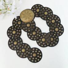 1 条女士金属多色 PU 皮带，豹纹，时尚运动，情人节礼物，圆形扣，复古风格，多功能束腰，适合日常使用，圣诞节，婚礼，休闲 - 咖啡 - 查看 7