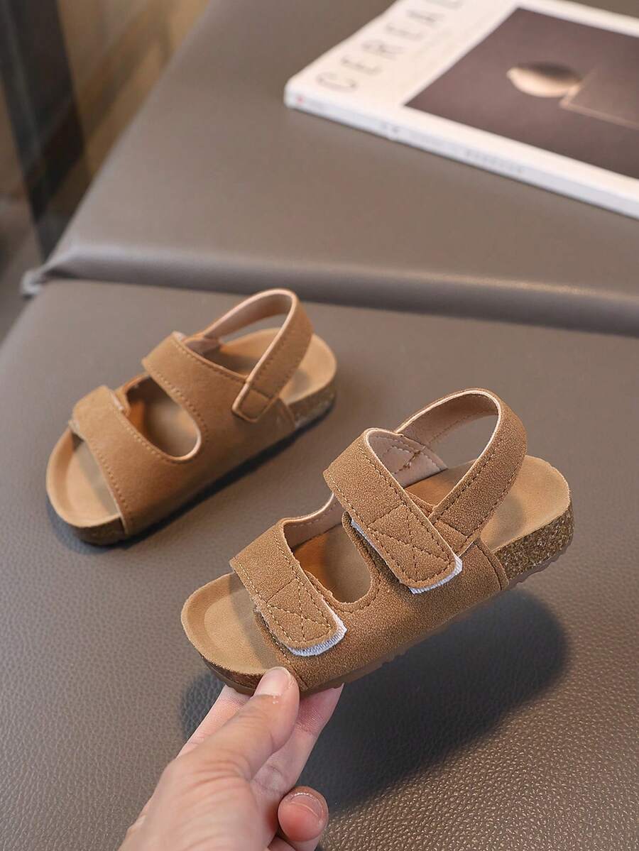 1 Pair Summer Kids Sandals, Toddler Boys Open Toe Beach Shoes, Non-Slip Soft Sole Girls Casual Stylish Shoes