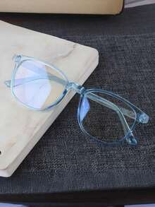 1 件新款透明框休闲眼镜，适合度假、聚会、工作等，非常适合年轻人，必备的节日礼物 - 多色 - 查看 2