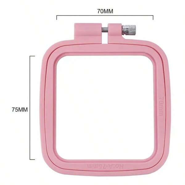 Plastic DIY Embroidery Hoops Square Shape Cross Stitch Hoops Frame Ring Household Craft  Set Sewing Accessories 5 Size