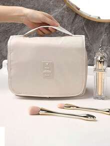 悬挂式旅行洗漱包，防水化妆品收纳包，便携式浴室配件化妆包，化妆品收纳盒，化妆品架，化妆箱，化妆品整理盒，化妆包，化妆品收纳盒，旅行必备，指甲油收纳盒，双隔层手持化妆包 - 彩色 - 查看 5