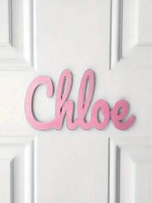 1 件，定制姓名，定制儿童婴儿亚克力姓名牌，适用于卧室和客厅，多种字体样式选项，个性化座位卡，婚礼铭牌，返校