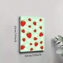 1pc Framed Canvas Poster Strawberry Wall Art Canvas Paintings Ideal Gift For Bedroom Living Room Corridor Wall Art Wall Decor Room Decoration Ready To Hang