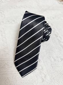 1pc Plaid/Striped Slim Skinny Tie, Suitable For Casual Street Wear, With Varied Patterns For Dress For Christmas Decor - Multicolor - View 10