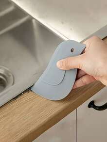 1/3/5 件企鹅形硅胶刮刀，多功能厨房清洁工具，用于刮除油脂和烘焙，无需电池，适用于清洁水槽和台面残留物，厨房刮刀工具，软边刮刀