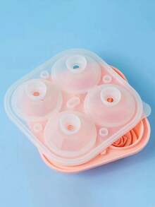 1/2 件 4 腔玫瑰花冰块托盘，果冻冰模托盘，适用于房车露营派对厨房冰箱，非常适合夏季 - 彩色 - 查看 12